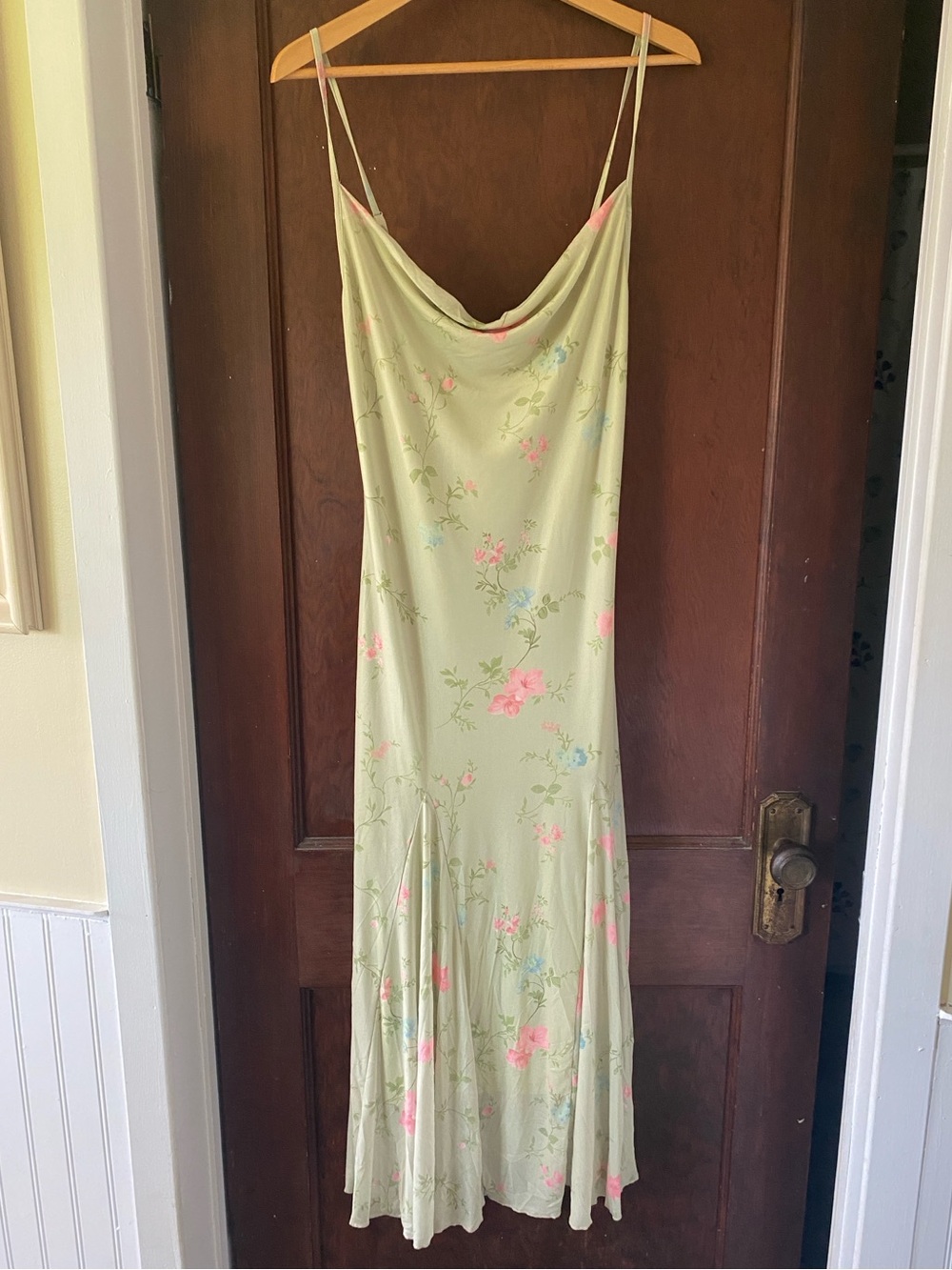 Floral Green Maxi Dress